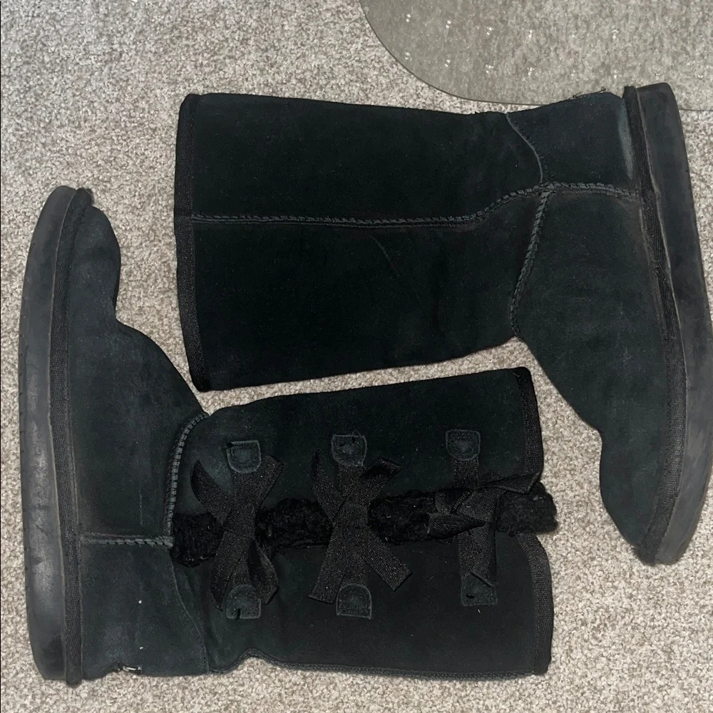 Koolaburra by UGG Victoria Tall Boot, Black on Black, 4